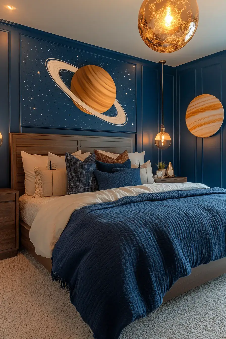 29 Space Themed Bedroom Ideas That Feel Like a Quiet Orbit 4 space themed bedroom