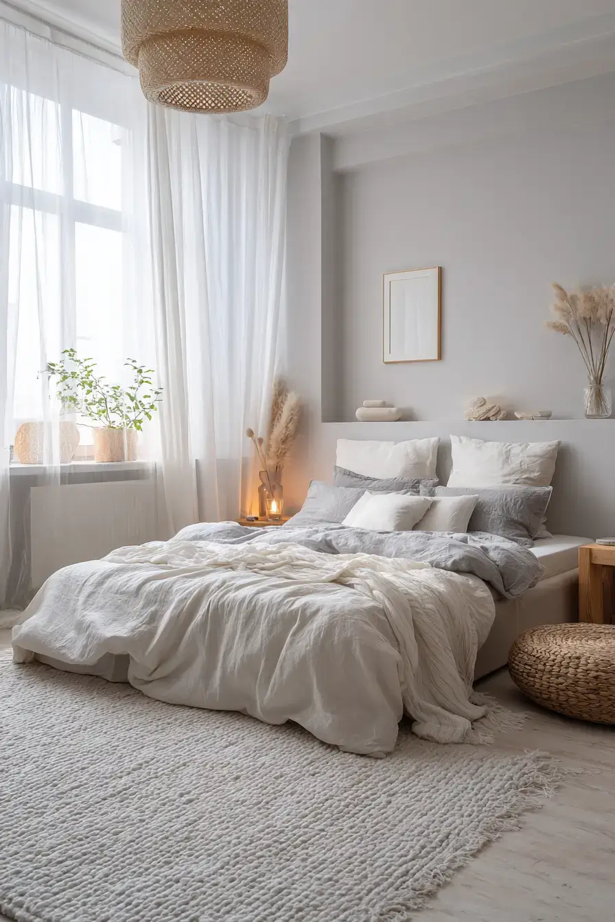 29 Cozy Minimalist Bedroom Ideas That Invite You to Slow Down 4 cozy minimalist bedroom