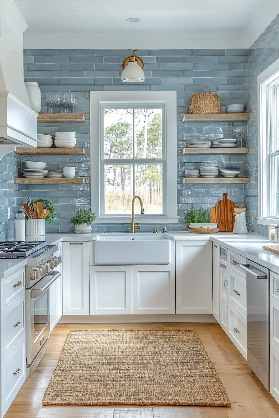 29 Coastal Kitchen Ideas That Carry the Shore Right to the Sink 5 coastal kitchen