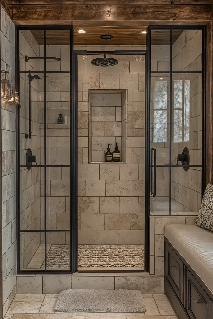 29 Rustic Walk In Shower Ideas That Feel Like a Lodge Retreat 5 rustic walk in shower ideas