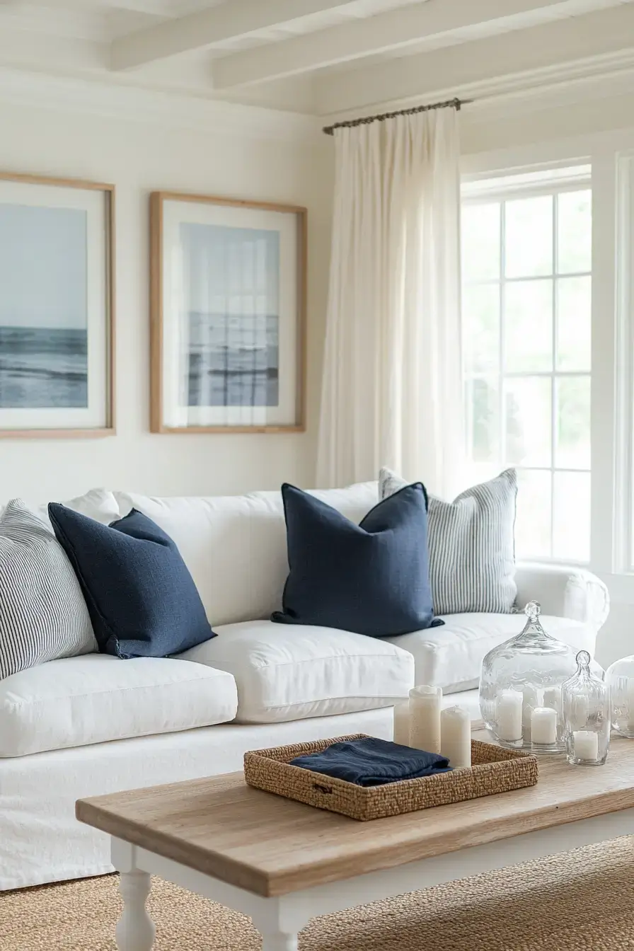 29 Coastal Casual Living Room Ideas Made for Easy Afternoons 5 coastal casual living room