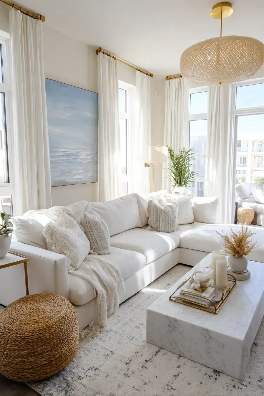 29 Modern Coastal Living Room Ideas With a Clean, Breezy Edge 5 modern coastal living room
