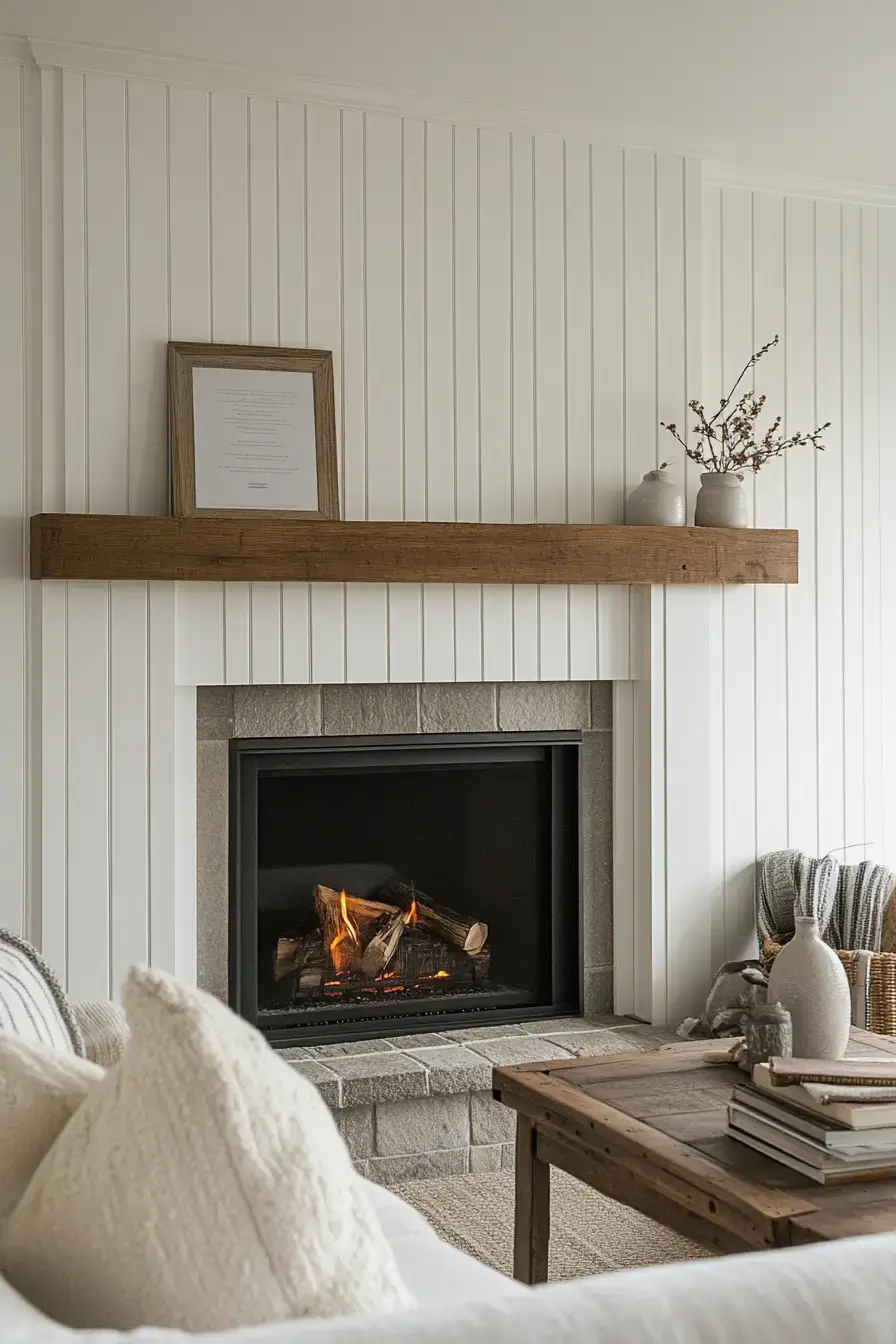 29 Rustic Farmhouse Fireplace Ideas That Pull the Room Together 5 rustic farmhouse fireplace