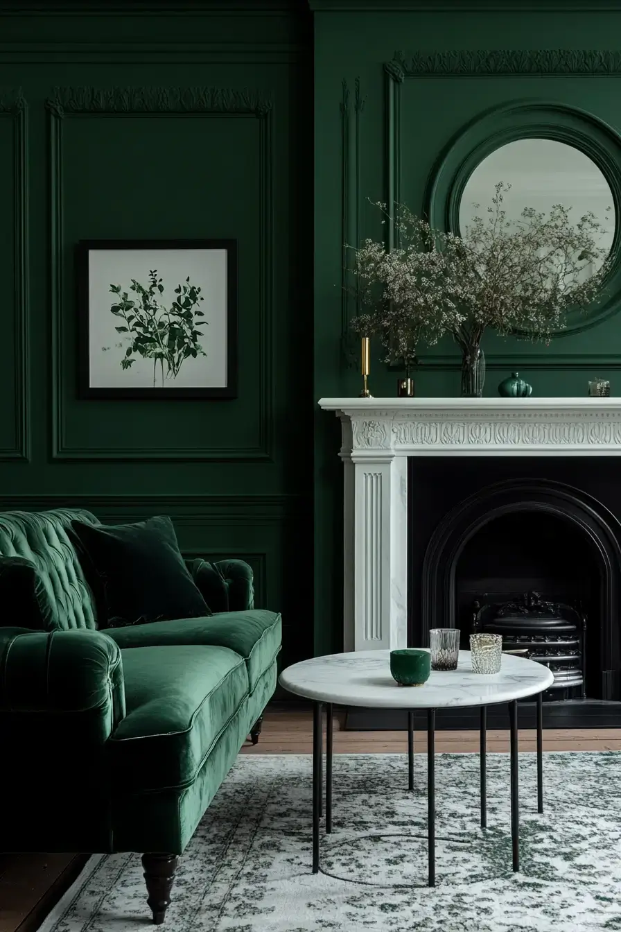 29 Emerald Green Living Room Ideas With Real Staying Power 6 emerald green living room