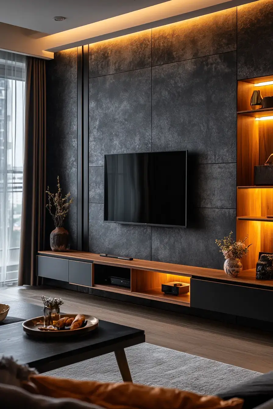 29 TV Unit Decor Ideas That Finally Give the Screen a Proper Home 6 tv unit decor