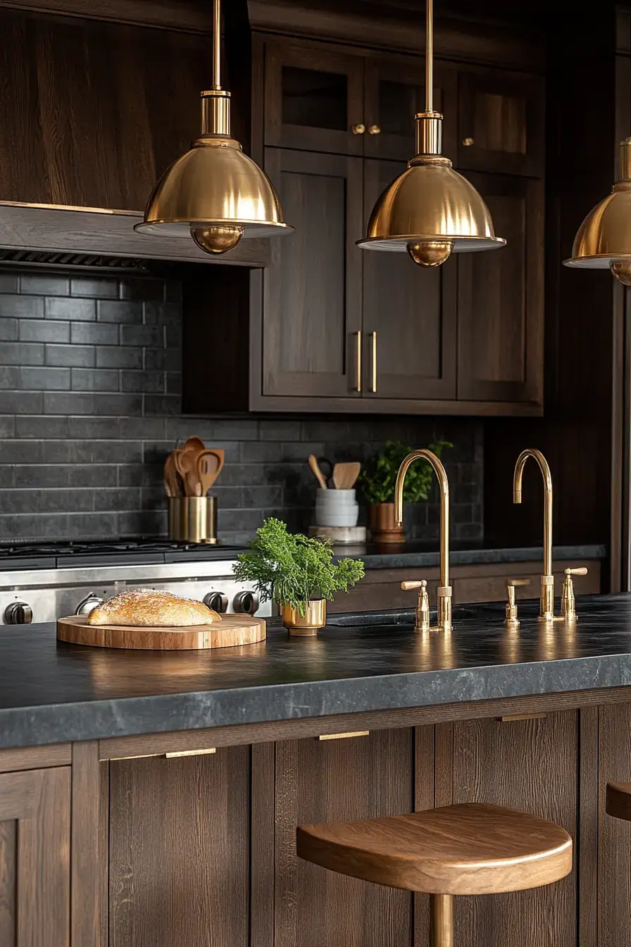 29 Dark Rustic Kitchen Ideas With Real Cabin Depth 6 dark rustic kitchen