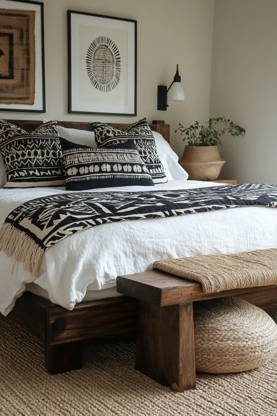 29 Afro Boho Bedroom Ideas That Turn Sleep Spaces Into Sanctuaries 6 afro boho bedroom