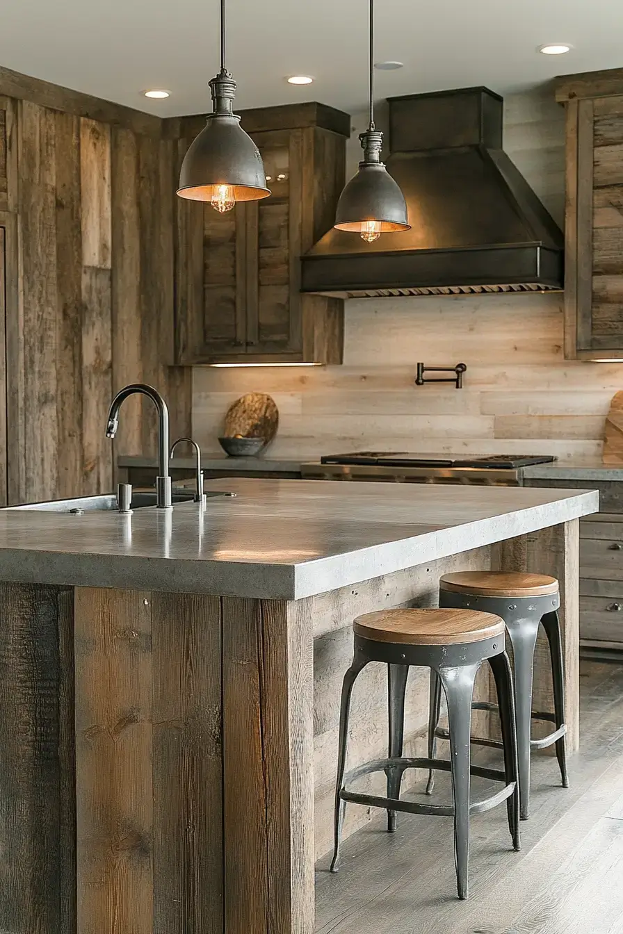 29 Rustic Kitchen Cabinets With the Kind of Grain You Can't Fake 6 rustic kitchen cabinets