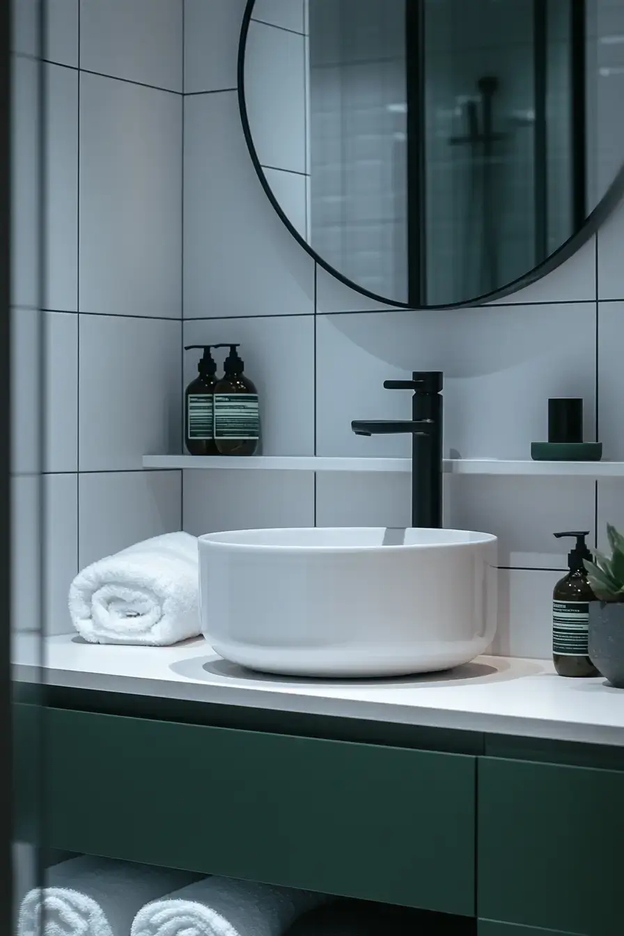 29 Emerald Green Bathroom Ideas That Make a Case for Deep Color 6 emerald green bathroom