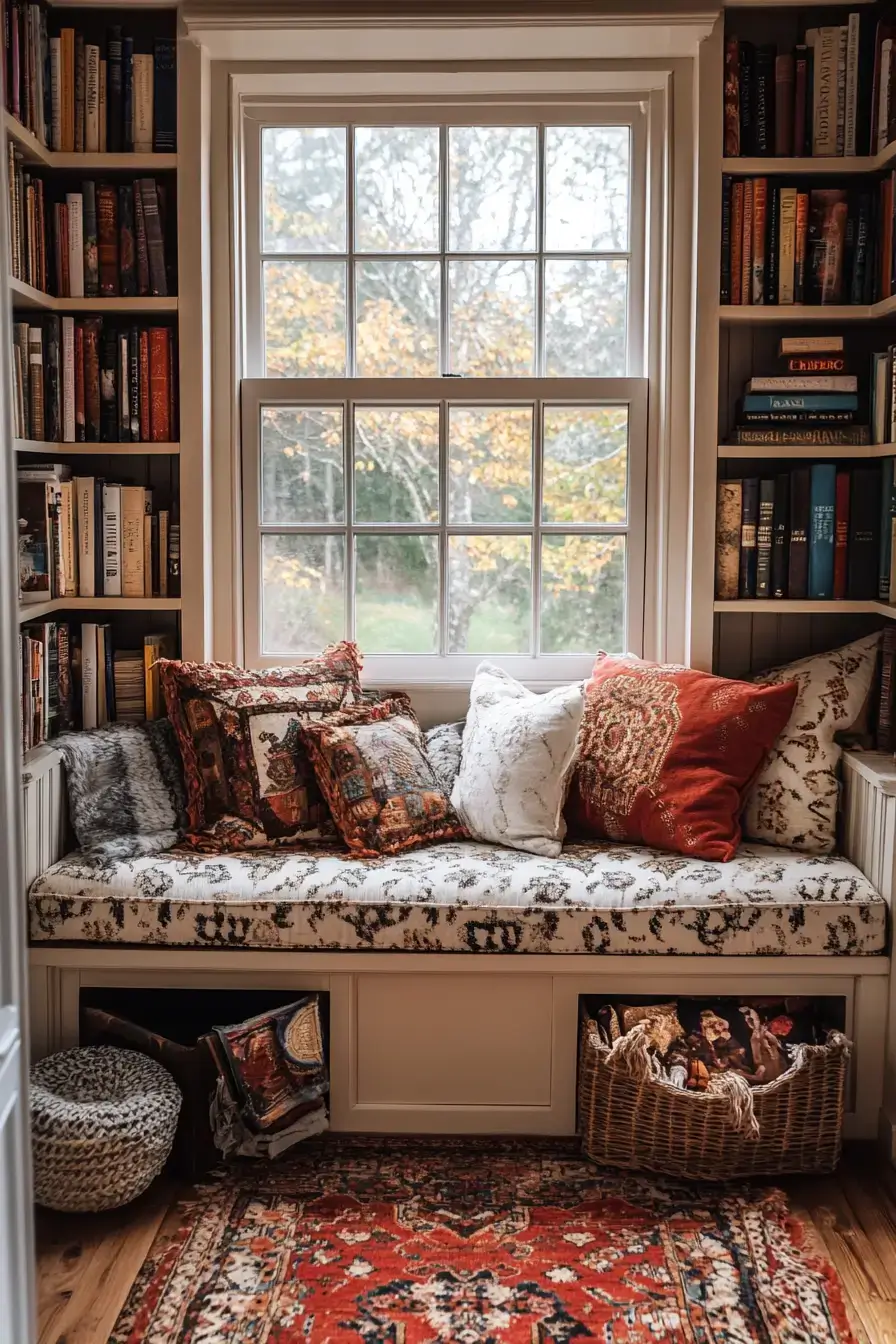 25 Cozy Home Library Corners That Make You Want to Stay Up Reading 6 cozy home library