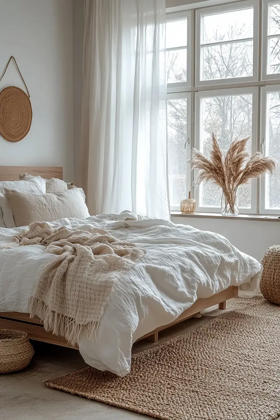 29 Minimalist Boho Bedroom Ideas That Balance Bare and Cozy 6 minimalist boho bedrooms