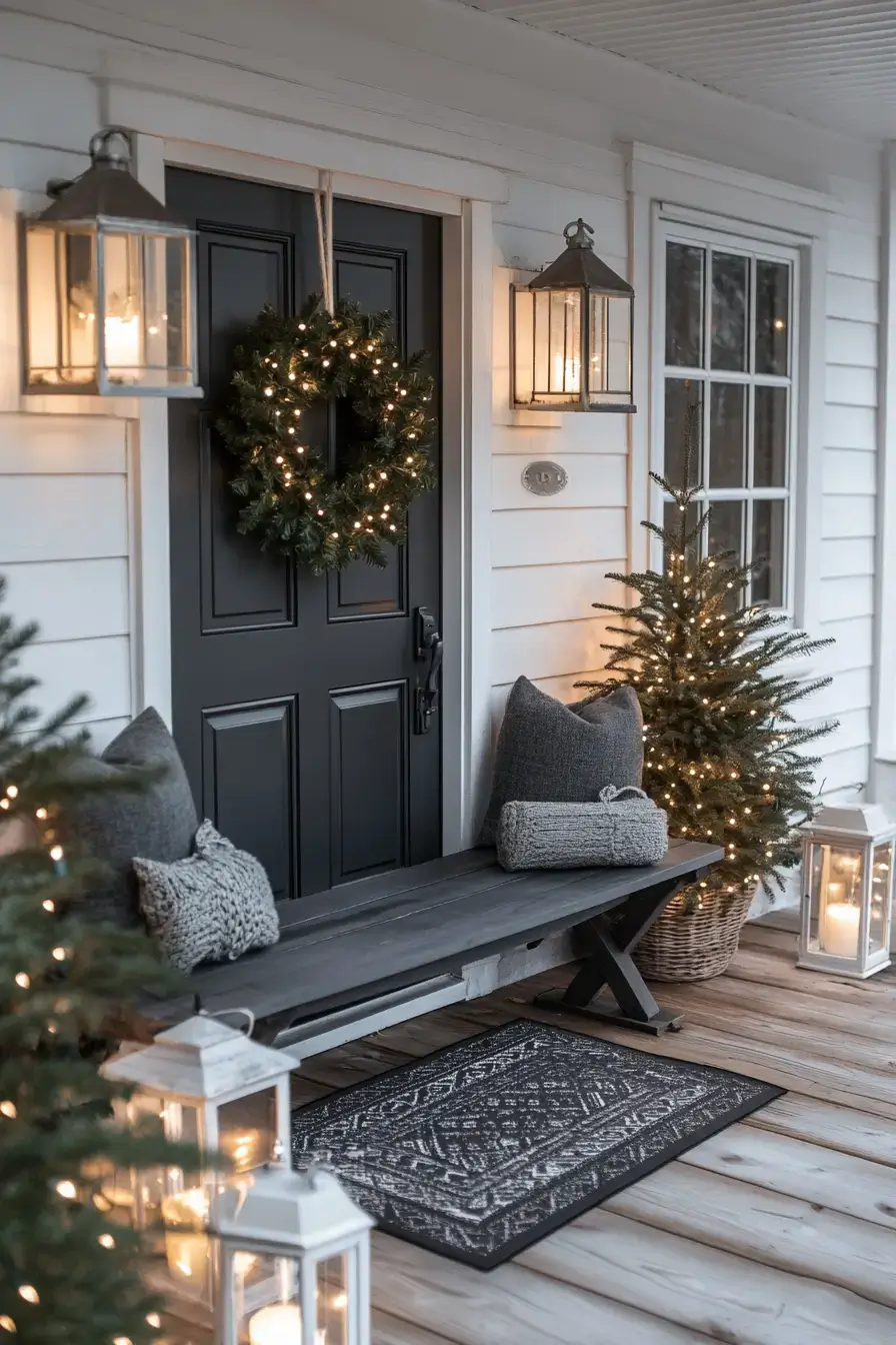 23 Front Porch Christmas Decor Looks That Last Through January 7 front porch christmas decor