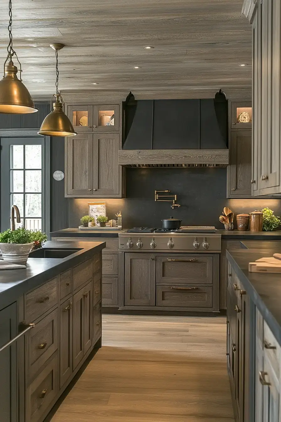 29 Dark Rustic Kitchen Ideas With Real Cabin Depth 7 dark rustic kitchen