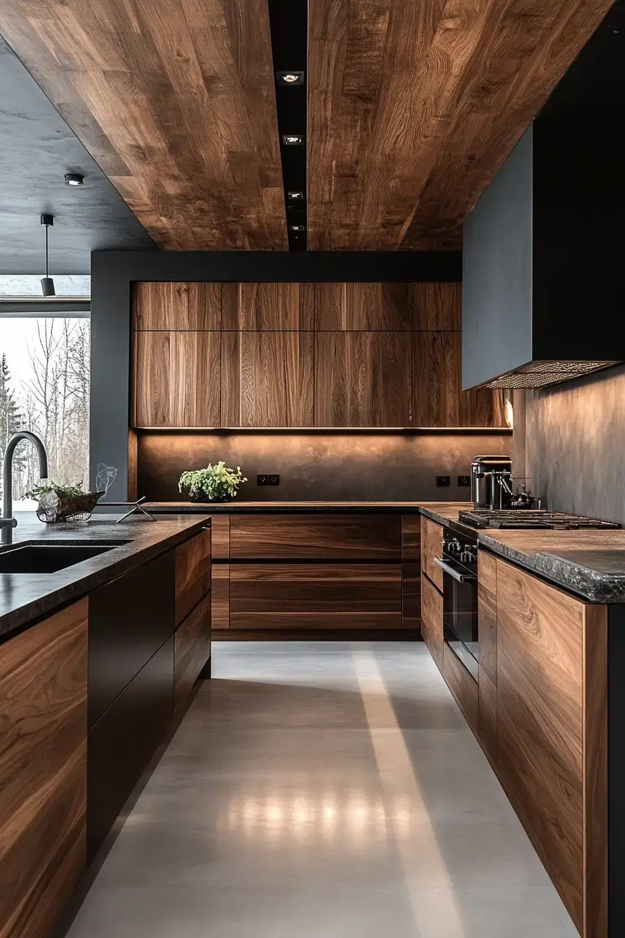 29 Dark Rustic Kitchen Ideas With Real Cabin Depth 8 dark rustic kitchen