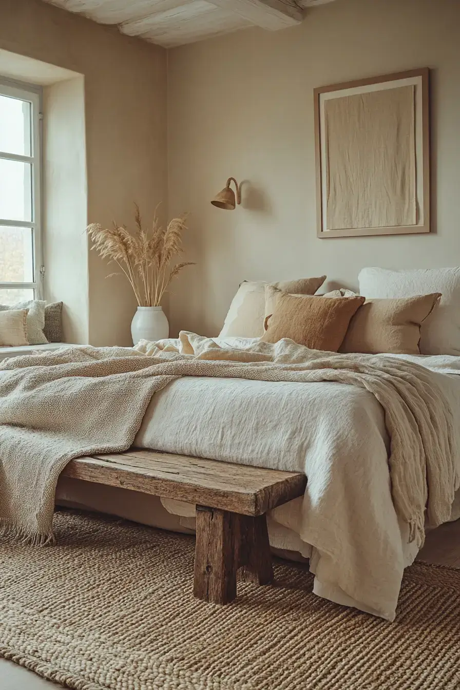 29 Minimalist Boho Bedroom Ideas That Balance Bare and Cozy 9 minimalist boho bedrooms