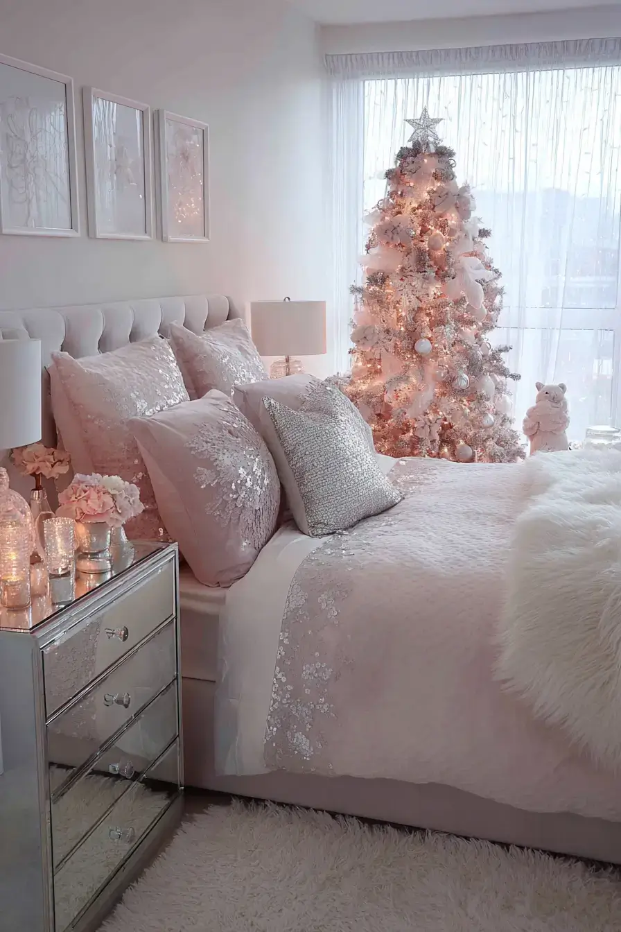 31 Christmas Bedroom Ideas That Feel Warm Without the Glitter Overload 9 christmas bedroom