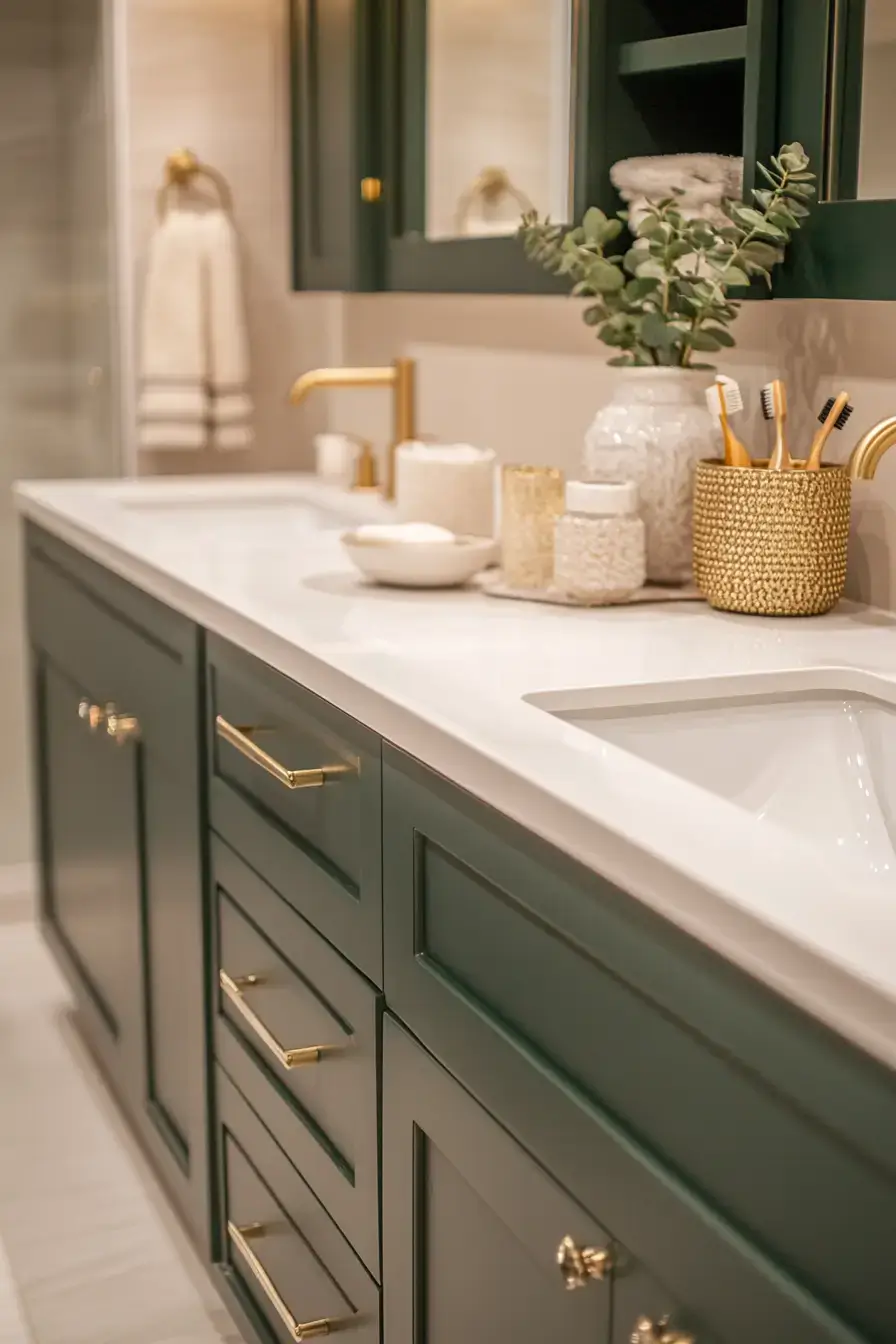 29 Emerald Green Bathroom Ideas That Make a Case for Deep Color 9 emerald green bathroom