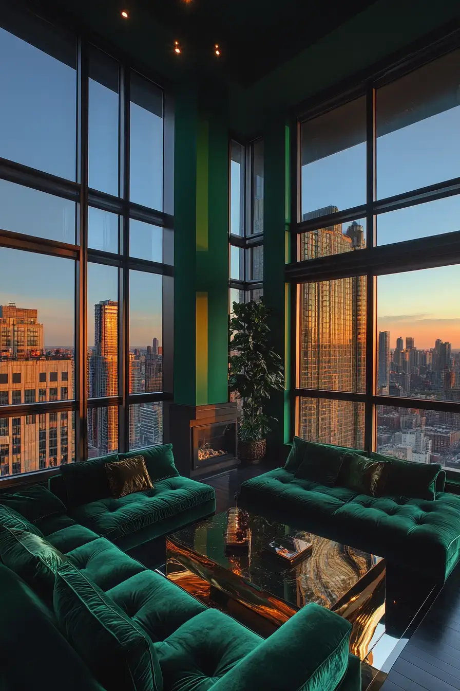 29 Emerald Green Living Room Ideas With Real Staying Power 9 emerald green living room