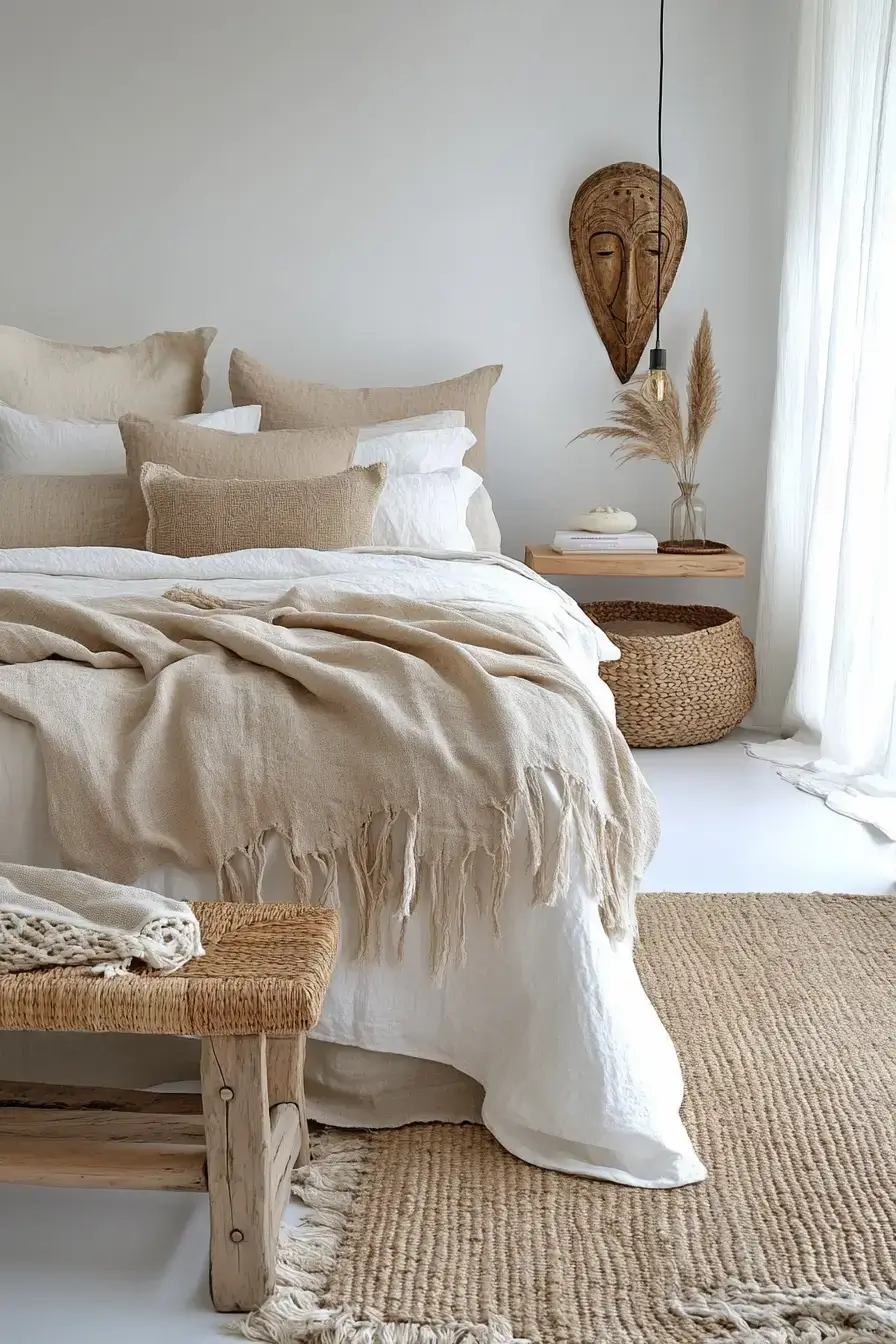 29 Afro Boho Bedroom Ideas That Turn Sleep Spaces Into Sanctuaries 9 afro boho bedroom