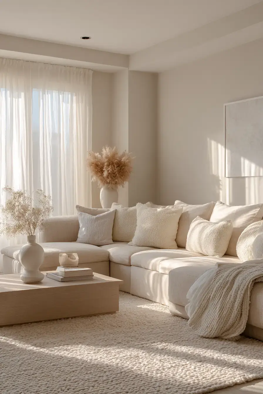 29 Warm Beige Living Room Ideas That Read Lived-In, Not Plain 1