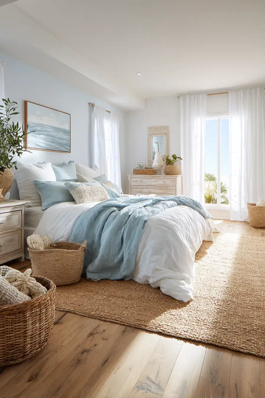 29 Beachy Bedroom Ideas for a Room That Breathes 1