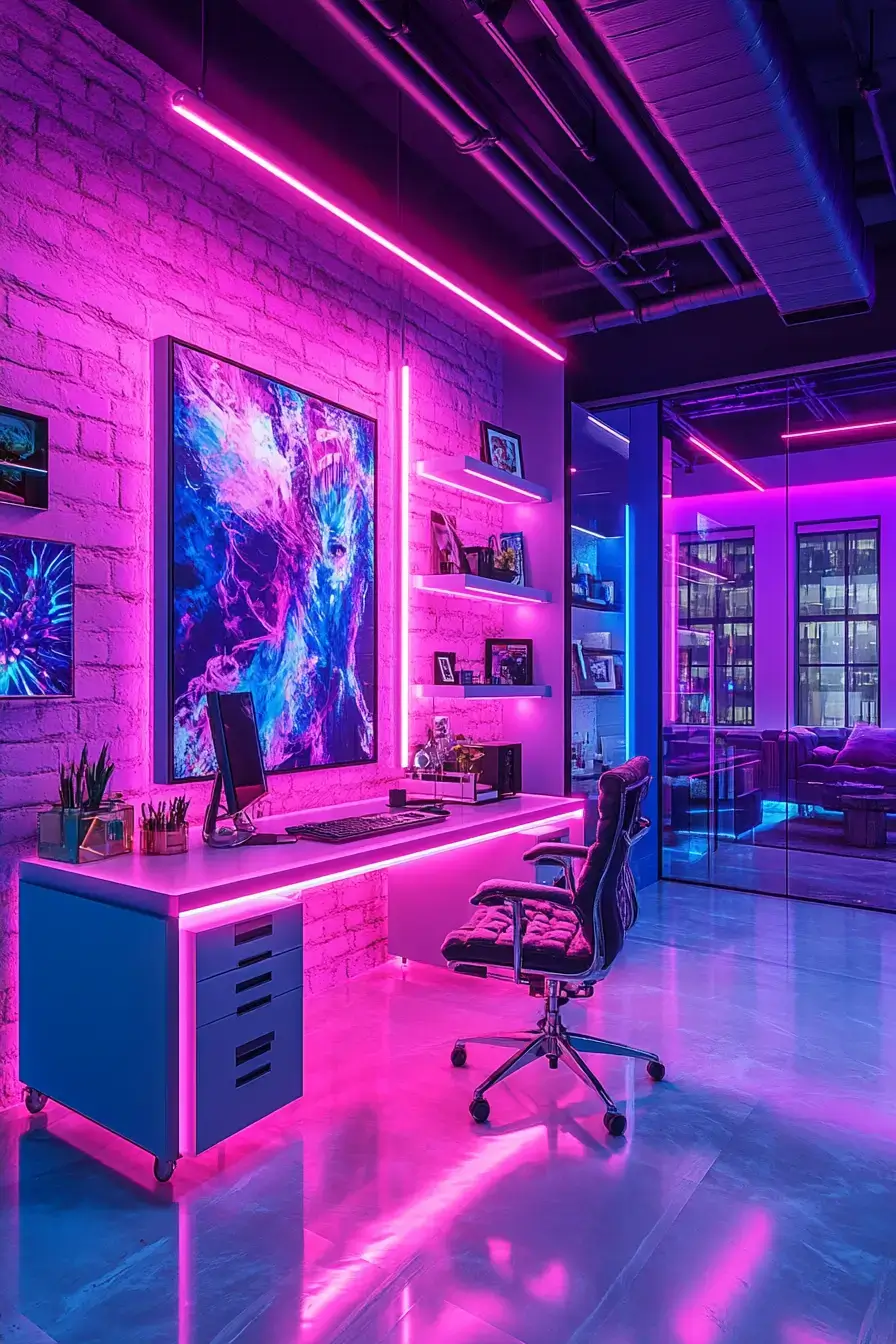 29 Dopamine Decor Office Ideas That Make the Desk Bearable 1