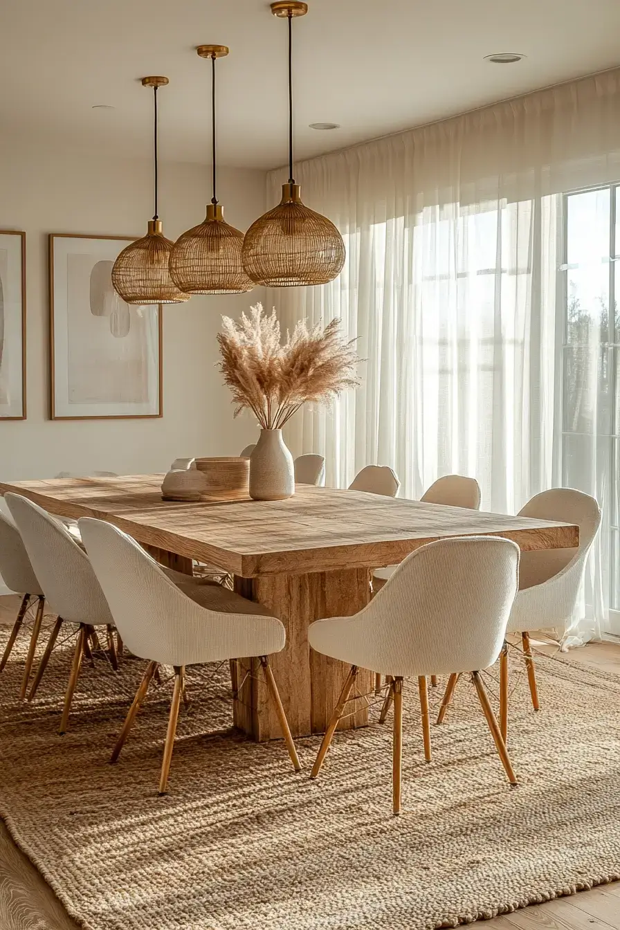 29 Warm Dining Room Ideas for a Table People Linger At 1