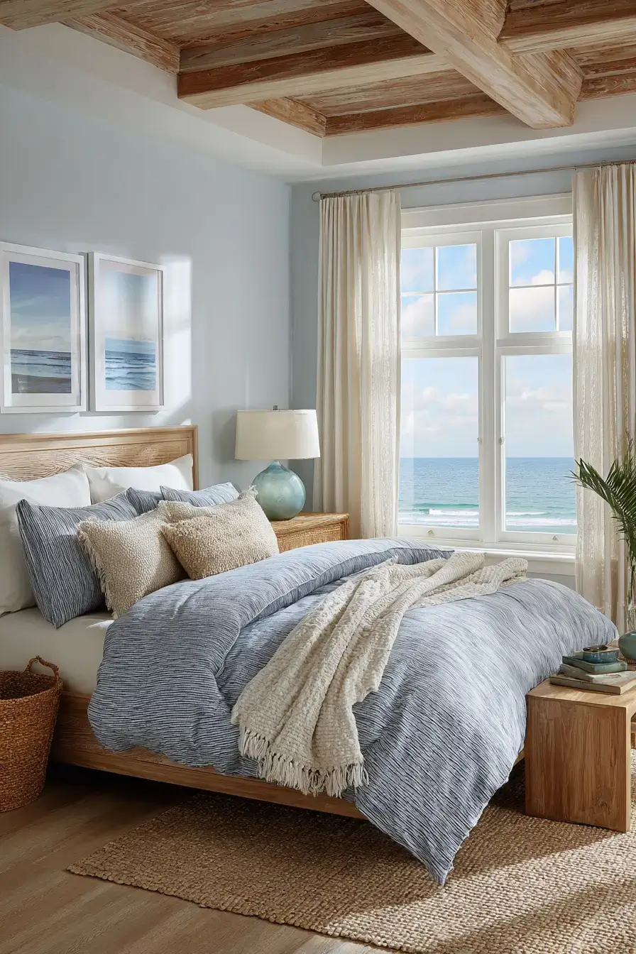 29 Beachy Bedroom Ideas for a Room That Breathes 10