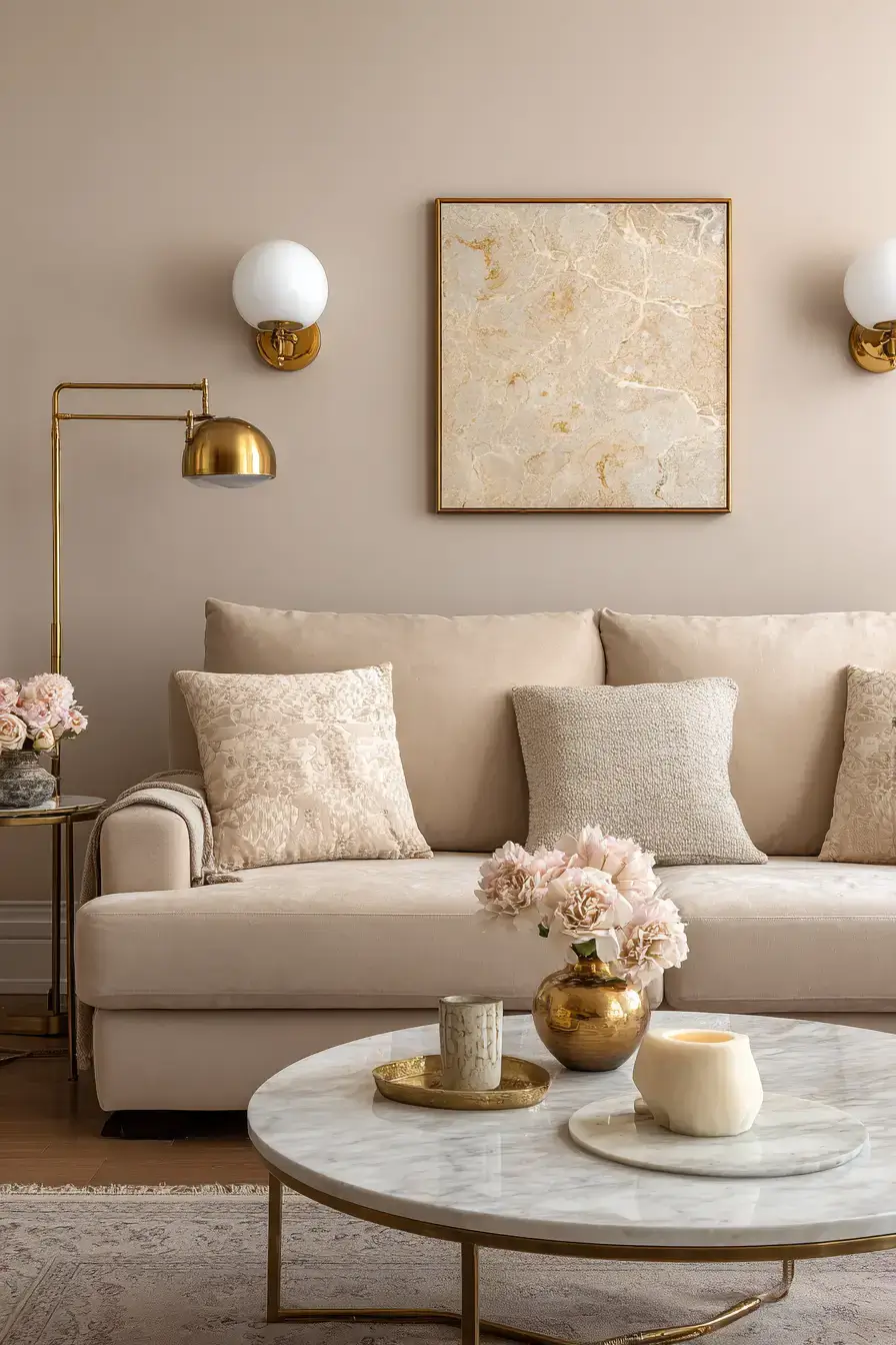 29 Warm Beige Living Room Ideas That Read Lived-In, Not Plain 10