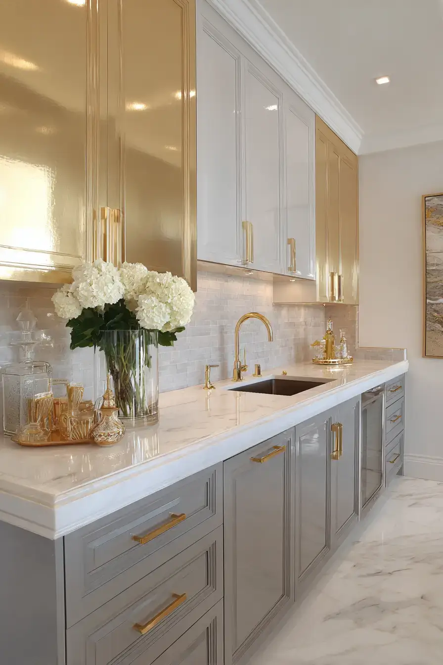 29 Two Toned Kitchen Cabinets Ideas That Split the Color Right 10