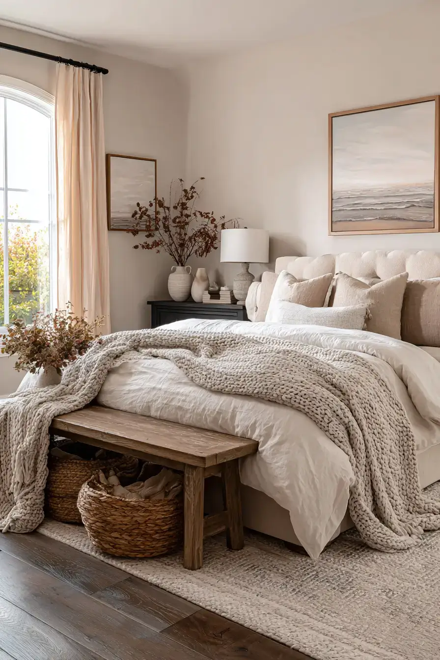 29 Warm Bedroom Aesthetic Ideas for a Room That Feels Held 10