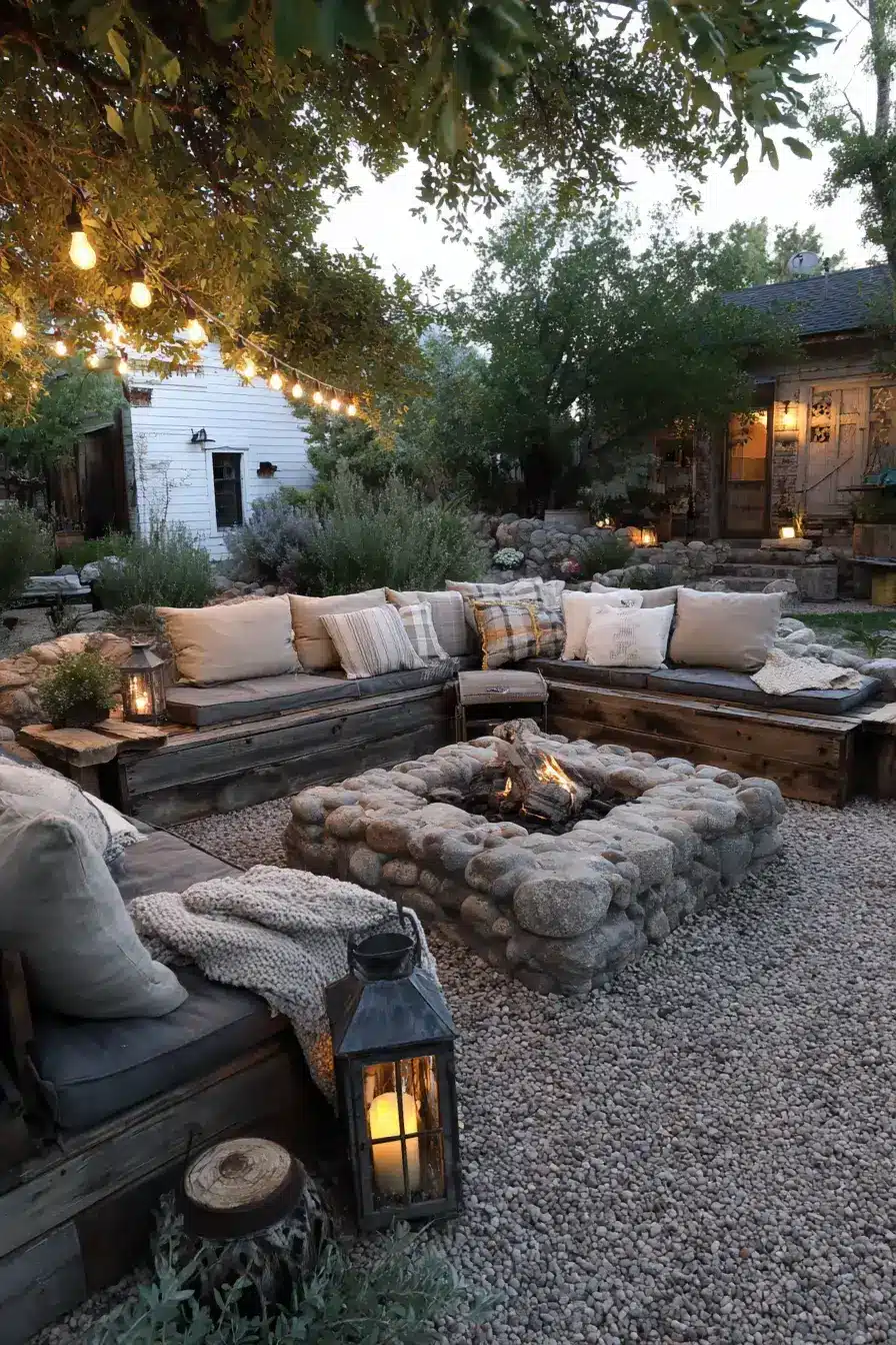 29 Fire Pit Ideas for a Backyard on a Budget That Still Feel Cozy 10
