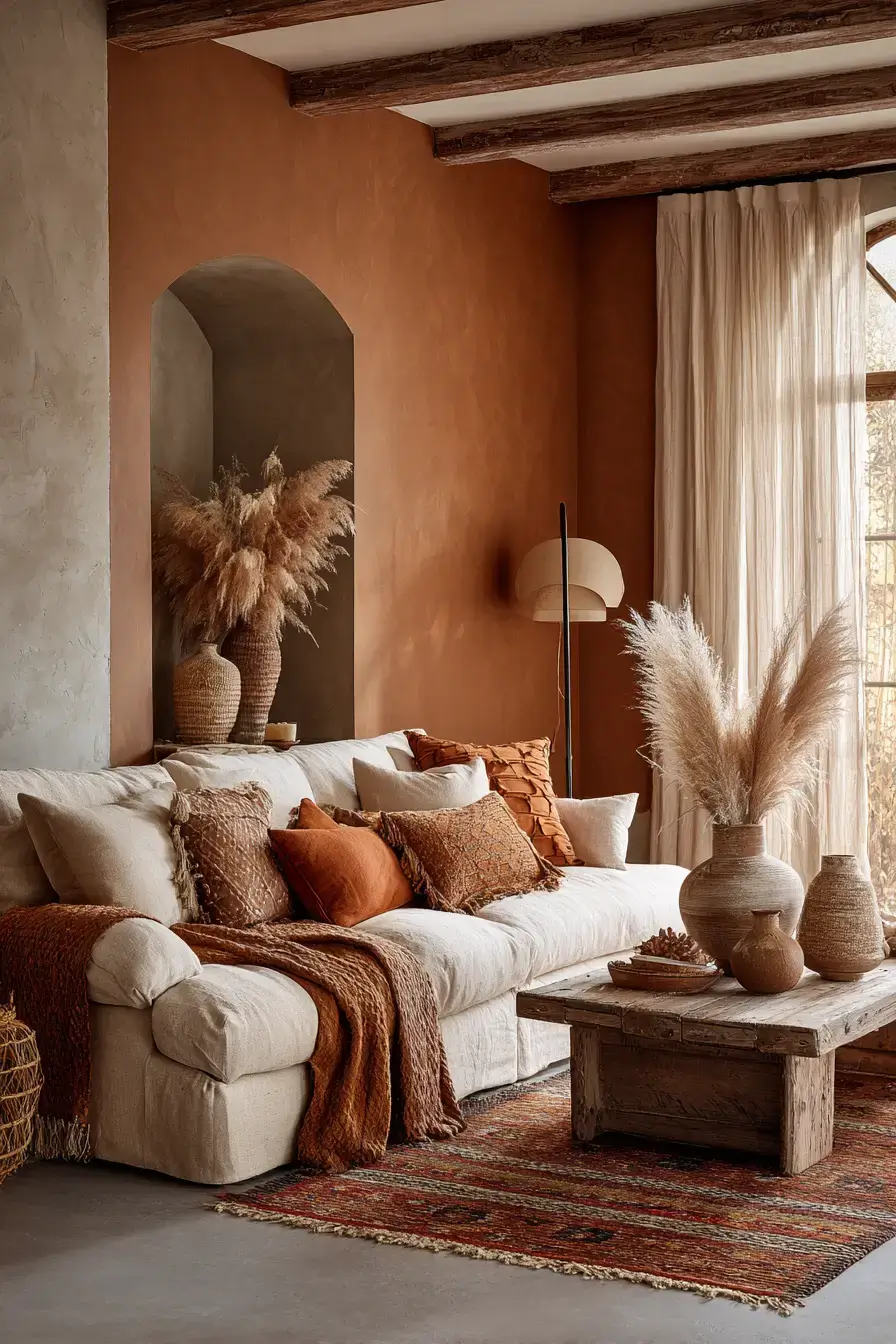 29 Warm Boho Living Room Ideas That Skip the Clichés 10