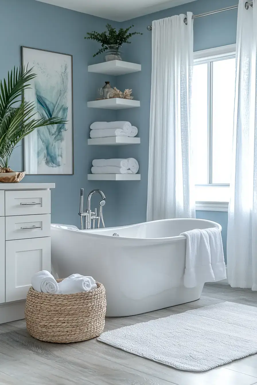 29 Ocean Themed Bathroom Ideas That Bring the Shore Indoors 11
