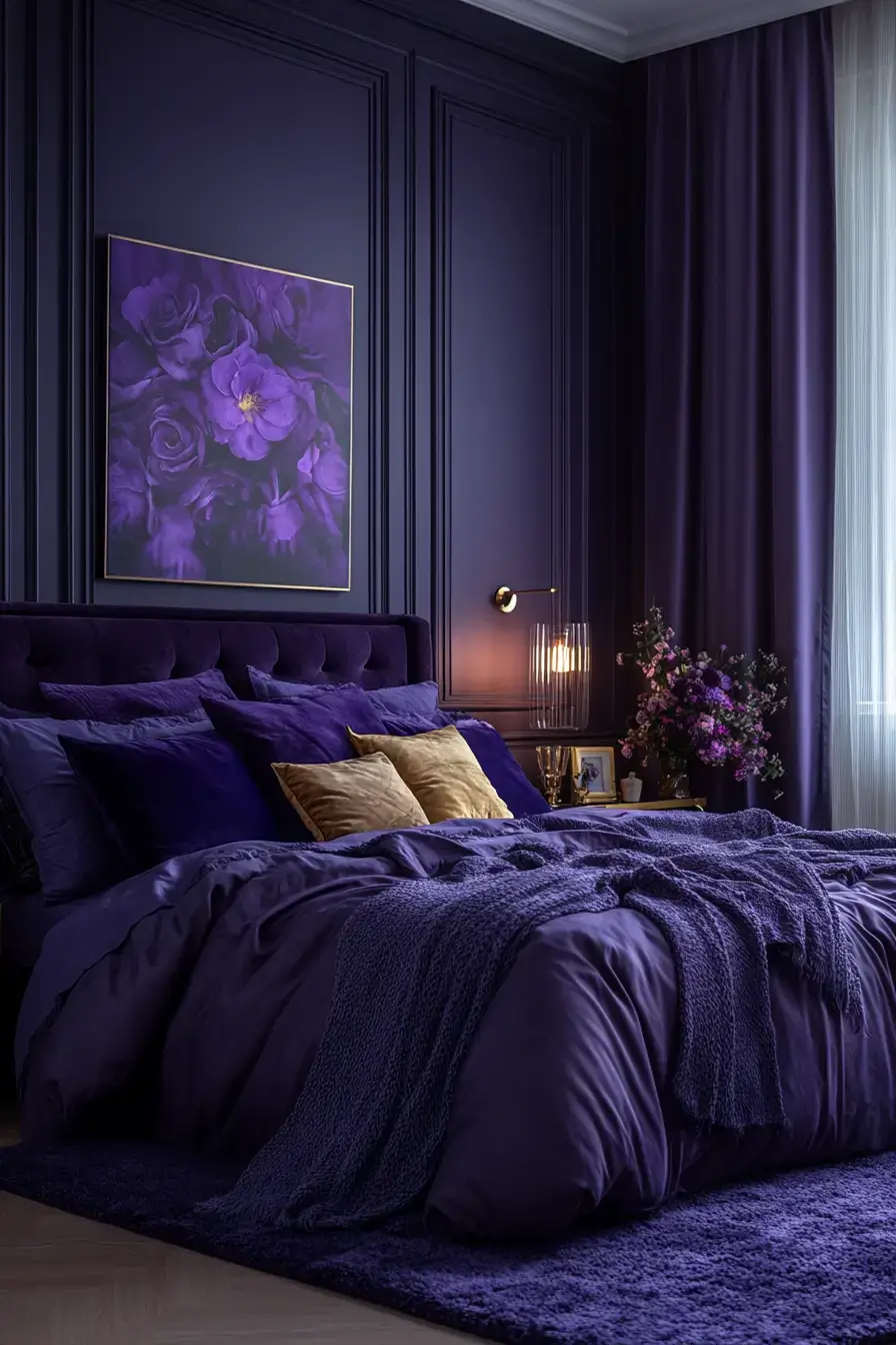 29 Purple Themed Bedroom Ideas That Make the Bold Color Feel Easy to Live With 11