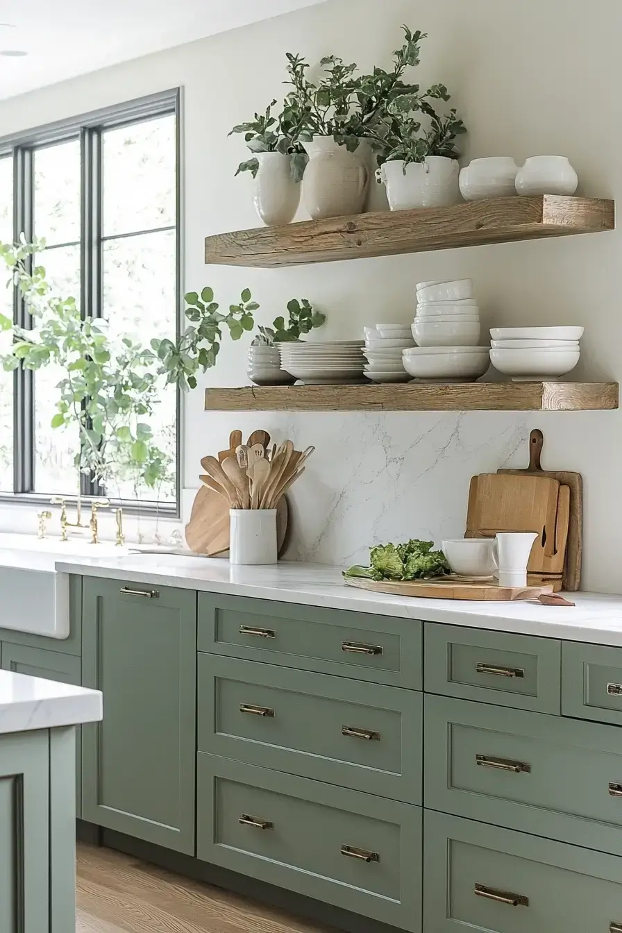 29 Sage Kitchen Cabinets Ideas for a Calm, Real Kitchen 11