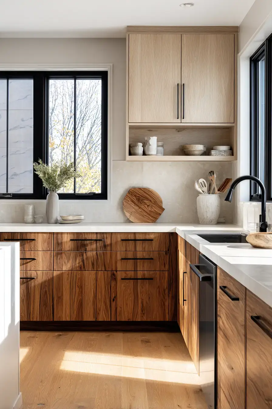 29 Two Toned Kitchen Cabinets Ideas That Split the Color Right 11