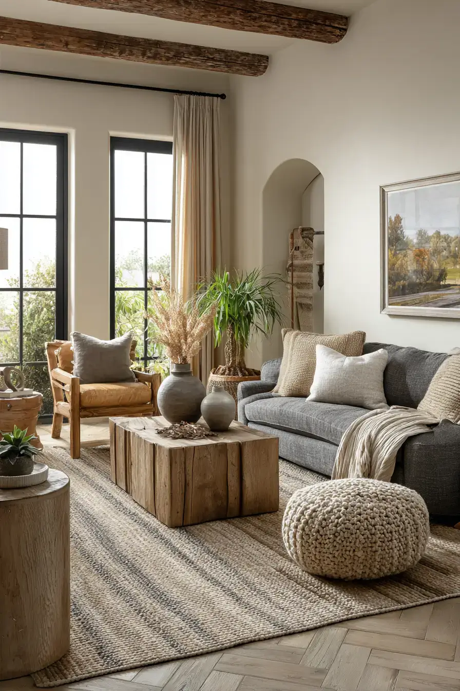 29 Warm Earthy Living Room Ideas Grounded in Real Materials 11