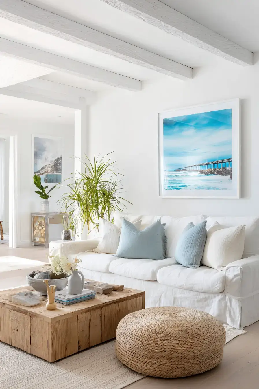 29 Beachy Living Room Ideas for an Open, Airy Space 12