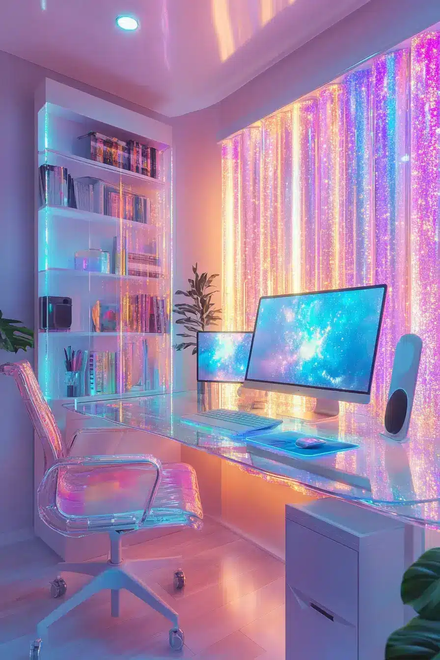 29 Dopamine Decor Office Ideas That Make the Desk Bearable 12