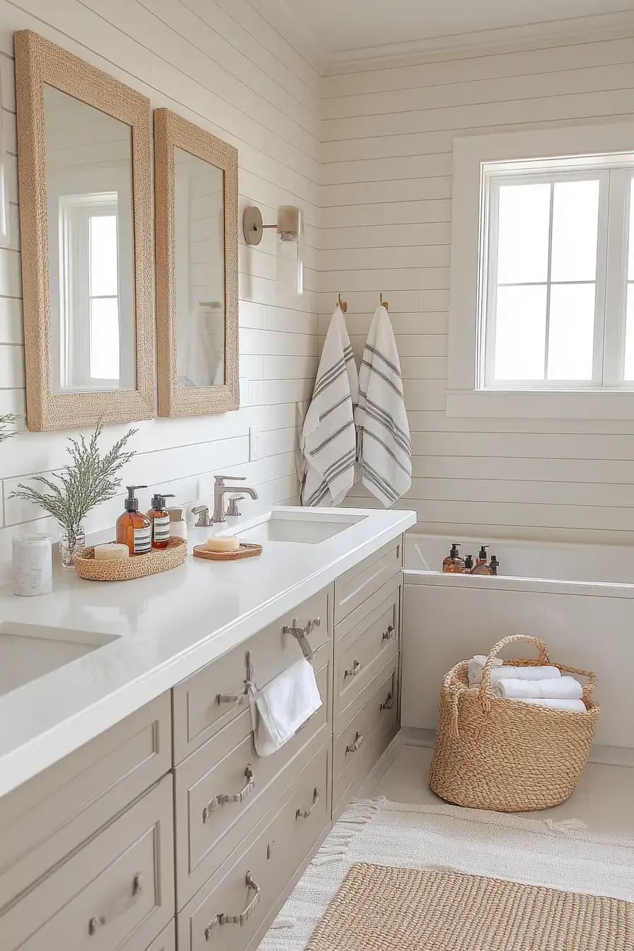 29 Beachy Bathroom Ideas That Feel Like a Cottage 12