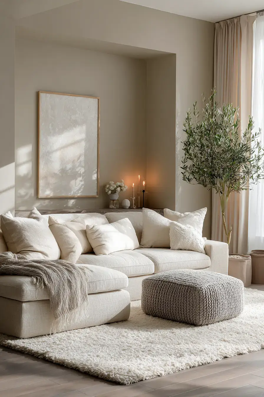29 Warm Beige Living Room Ideas That Read Lived-In, Not Plain 12