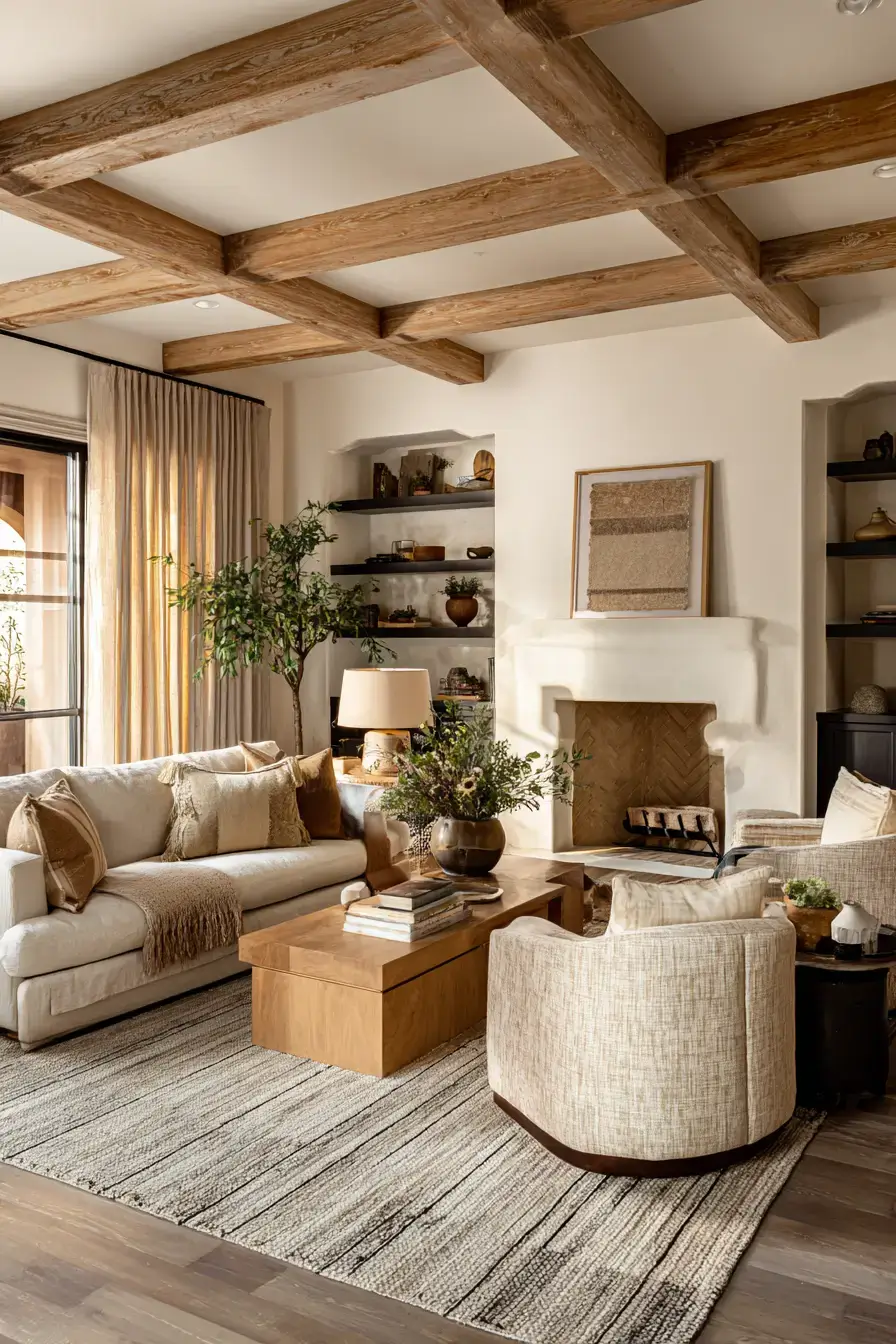 29 Warm Earthy Living Room Ideas Grounded in Real Materials 12