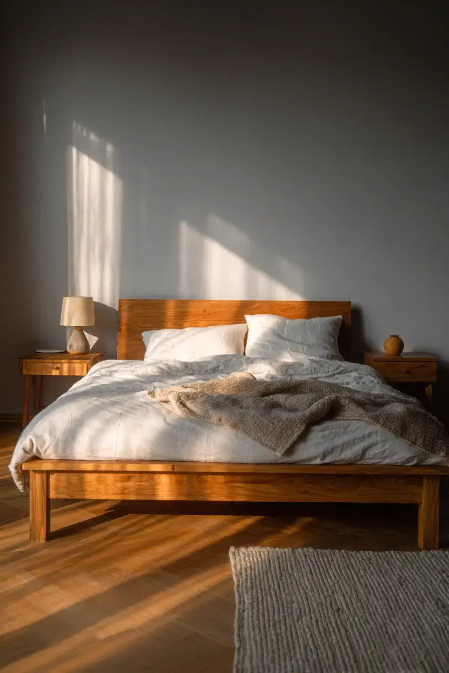 29 Warm Minimalist Bedroom Ideas That Still Feel Soft 12