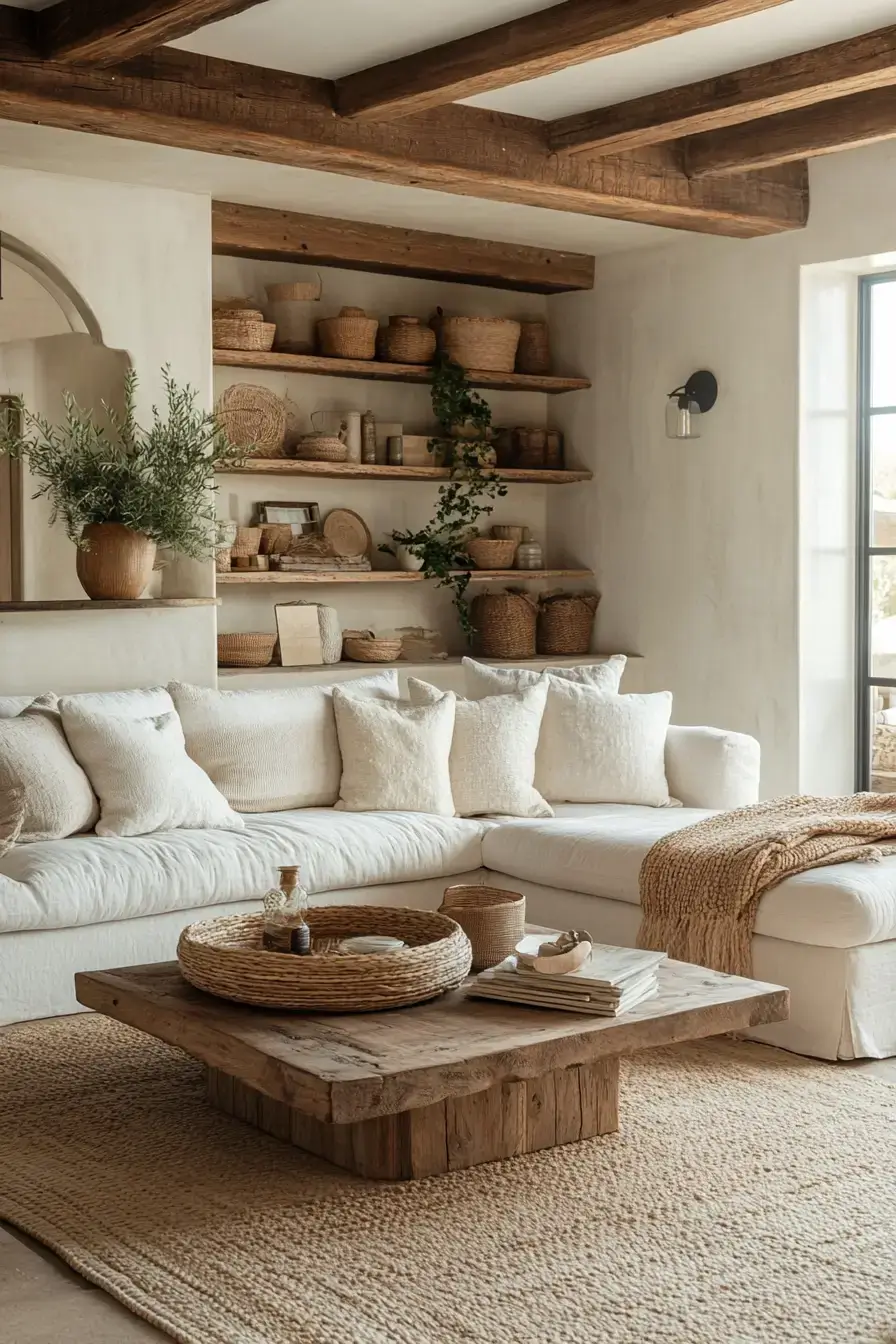 29 Warm Rustic Living Room Ideas with a Real Fireplace Feel 12