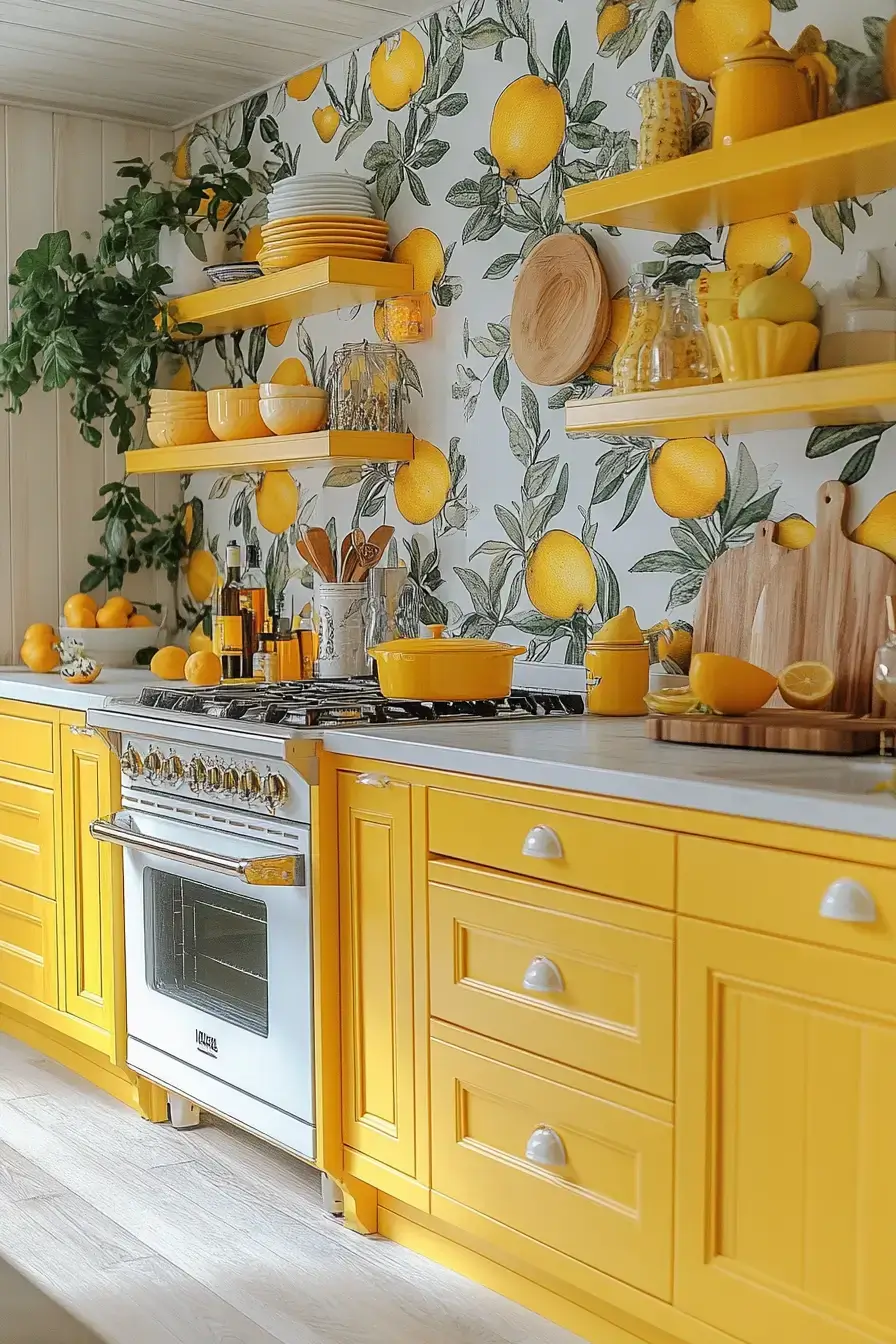 29 Lemon Themed Kitchen Ideas for a Bright, Cheerful Space 13
