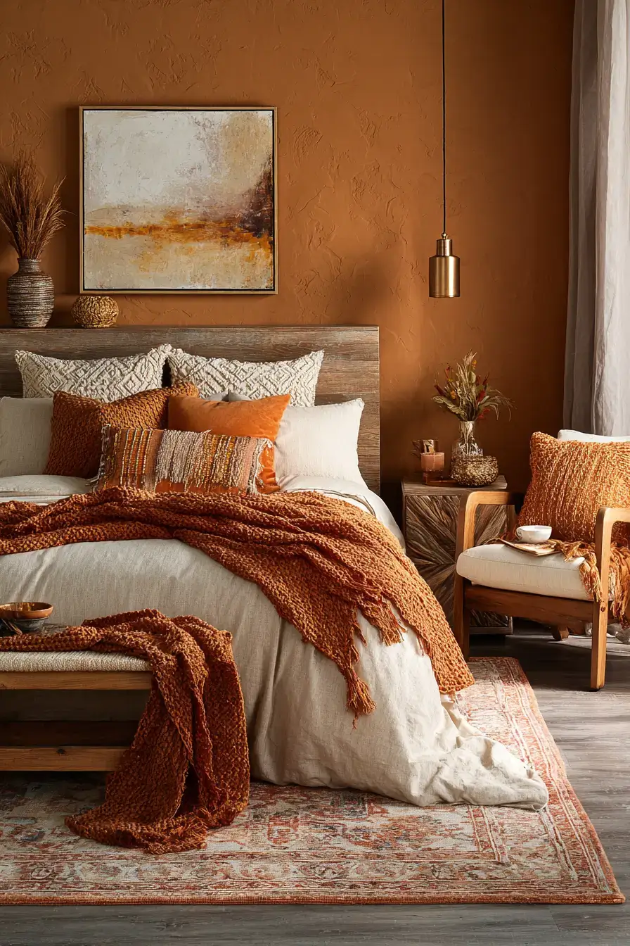 29 Warm Bedroom Ideas That Make the Cold Mornings Easier 13