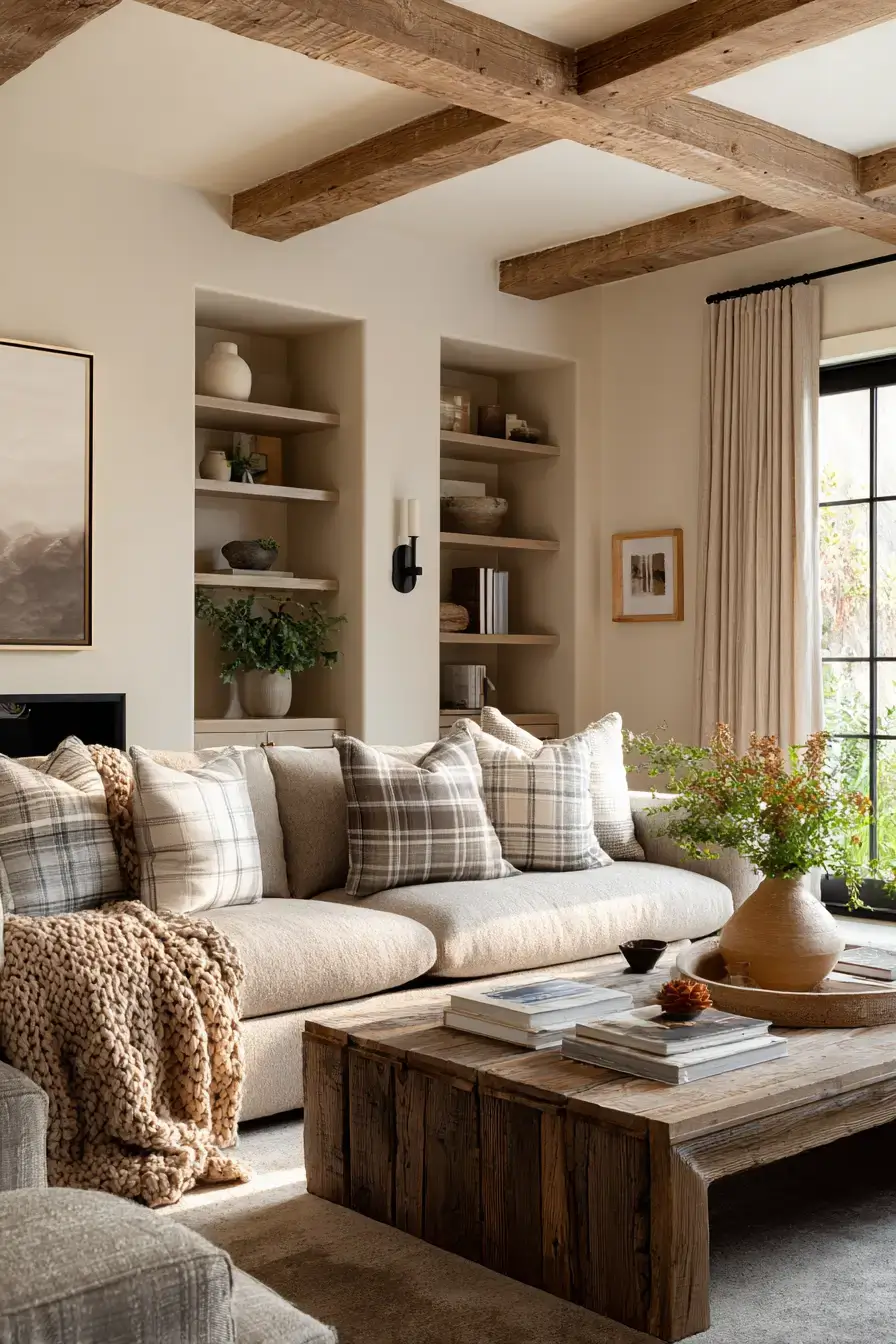 29 Warm Beige Living Room Ideas That Read Lived-In, Not Plain 13