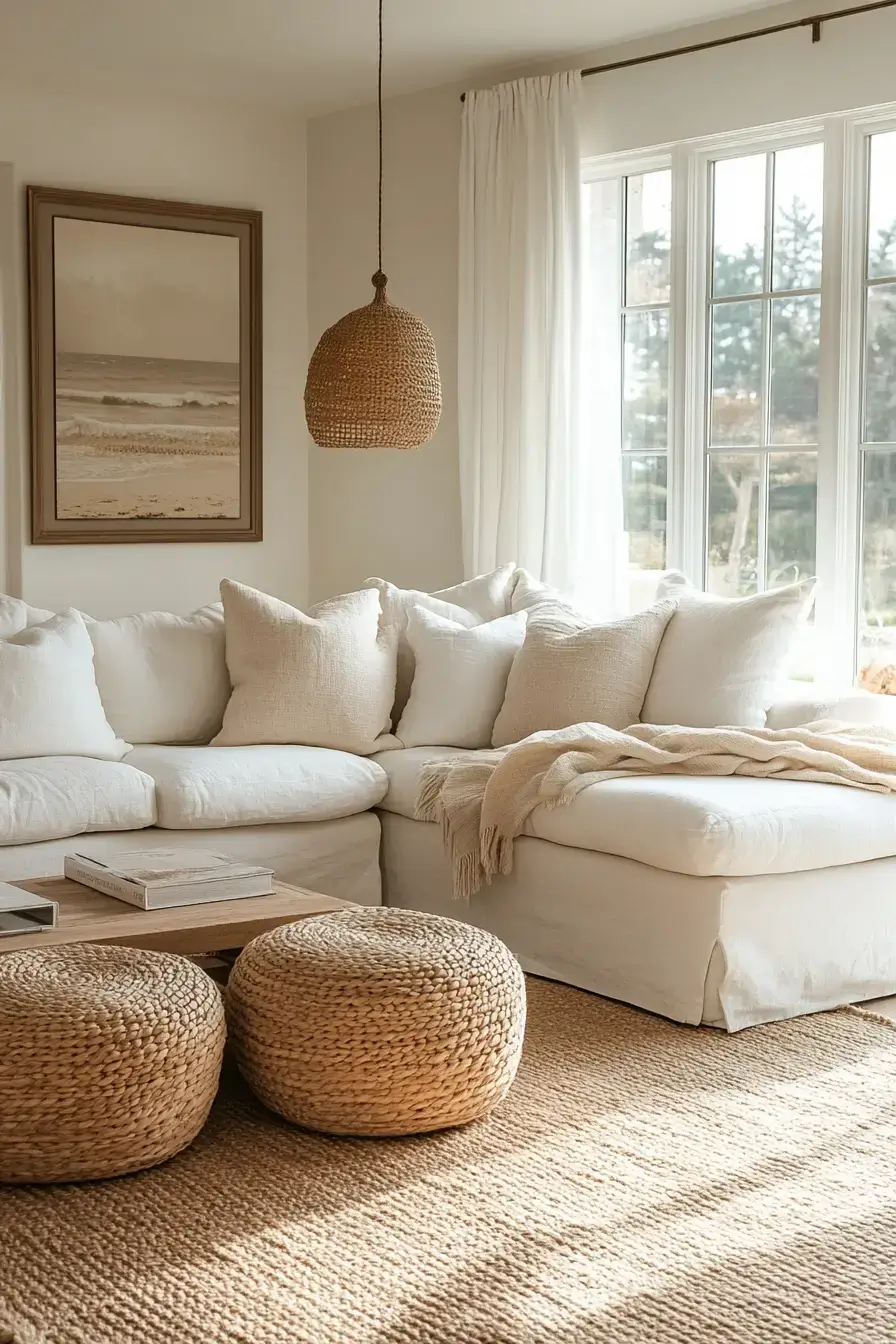 29 Beachy Living Room Ideas for an Open, Airy Space 13