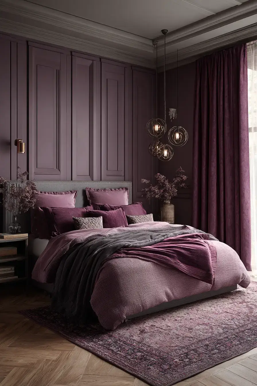 29 Purple Themed Bedroom Ideas That Make the Bold Color Feel Easy to Live With 13